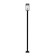 Z-Lite Nuri 1 Light Outdoor Post Mounted Fixture, Black & Clear 596PHMS-536P-BK - alternate 4